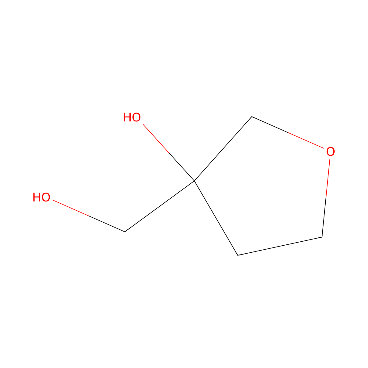 3-(Hydroxymethyl)oxolan-3-ol molecular structure, CAS 1232677-89-2