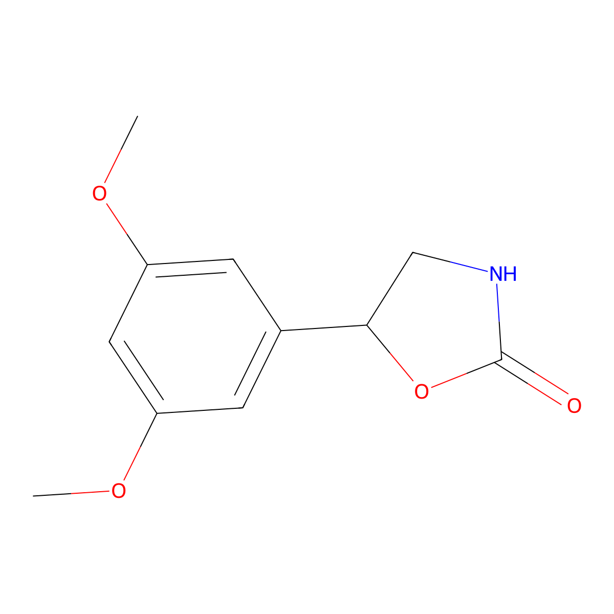 5-(3,5-Dimethoxyphenyl)oxazolidin-2-one molecular structure, CAS 1232680-01-1