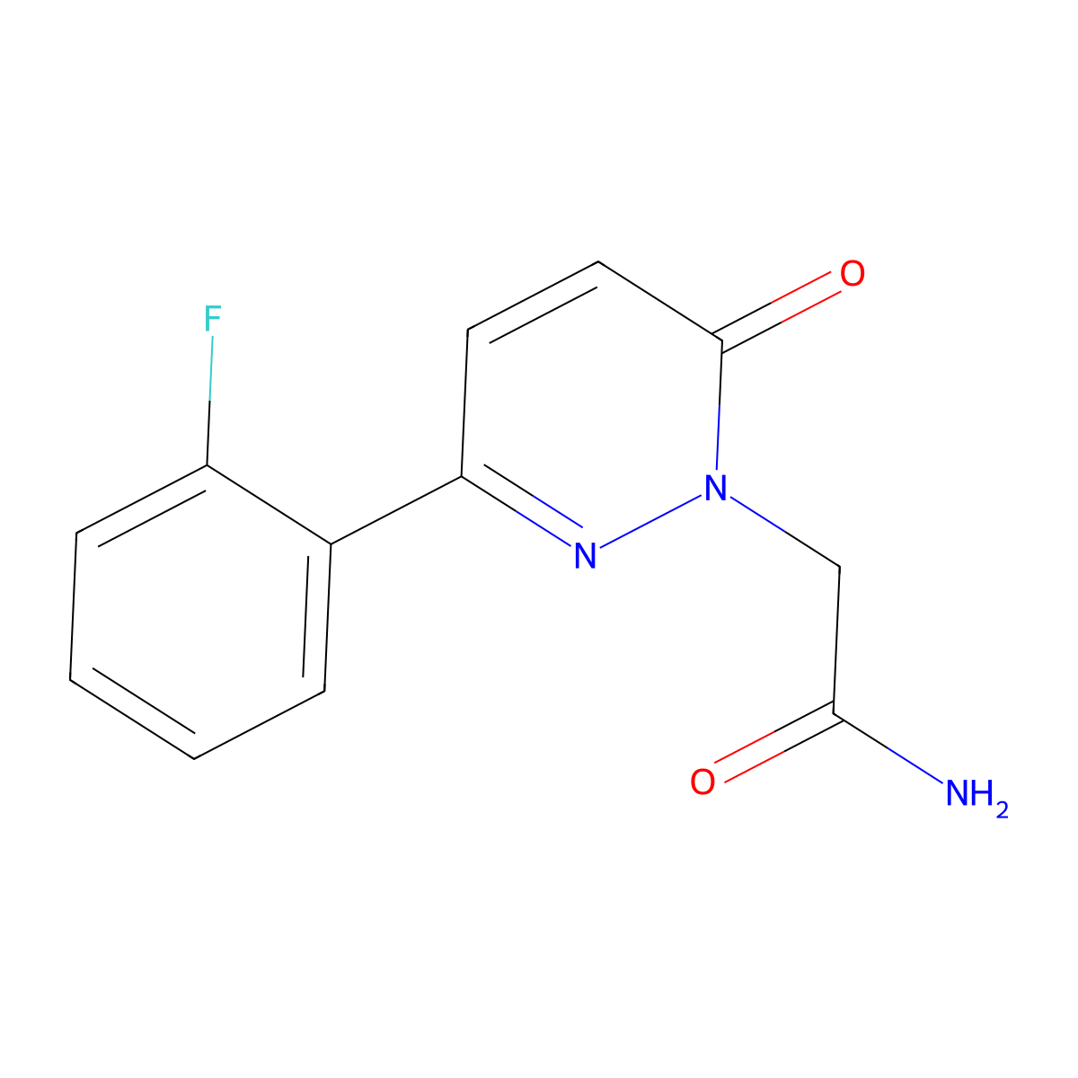 2-[3-(2-fluorophenyl)-6-oxopyridazin-1(6H)-yl]acetamide molecular structure, CAS 1232767-89-3