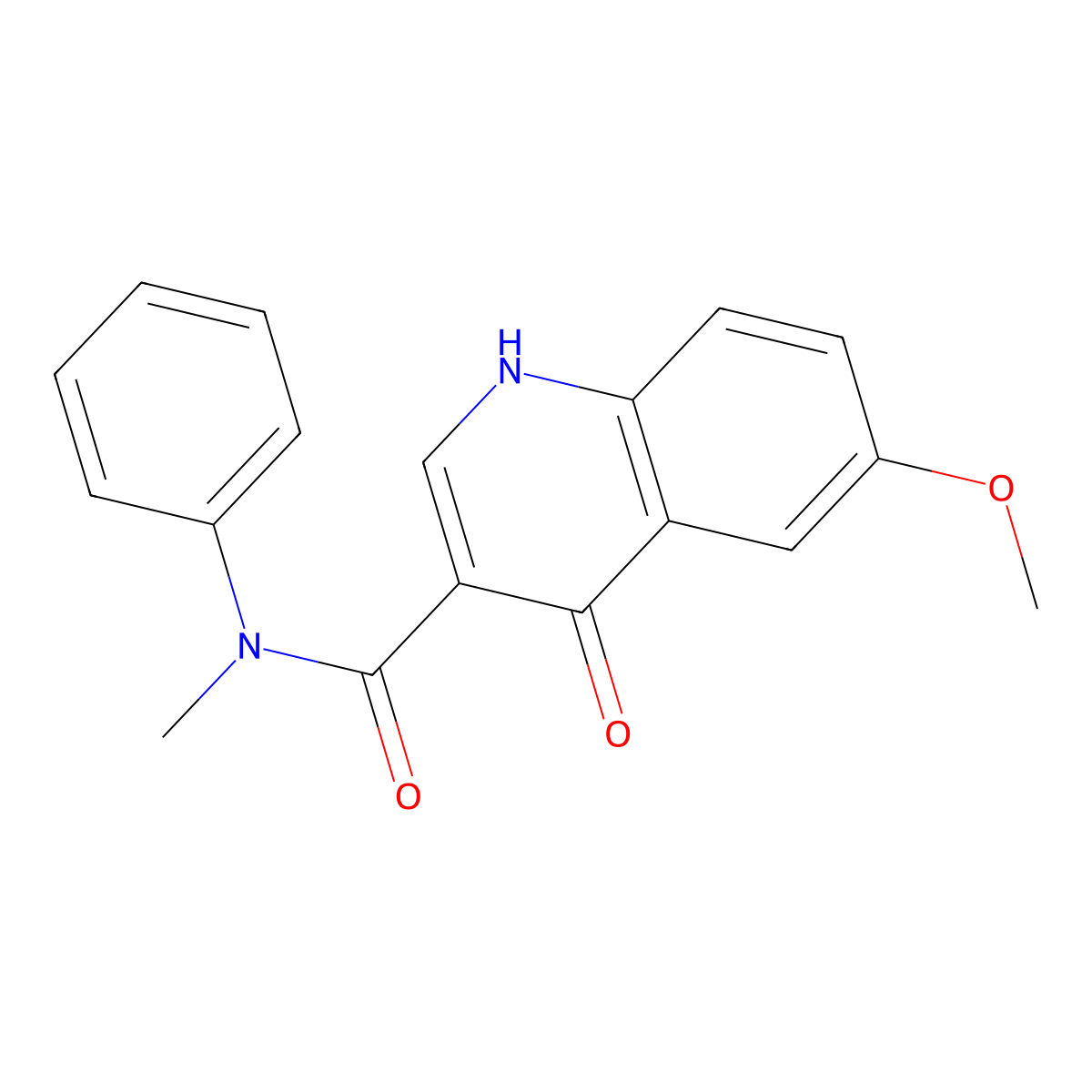 4-hydroxy-6-methoxy-N-methyl-N-phenylquinoline-3-carboxamide molecular structure, CAS 1232769-84-4