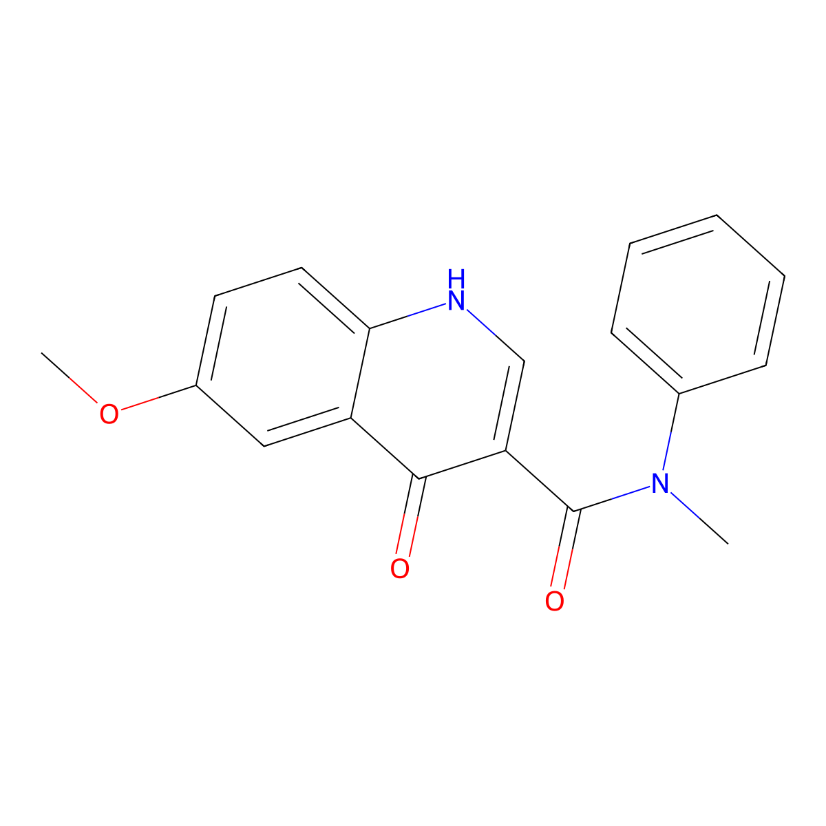 4-hydroxy-6-methoxy-N-methyl-N-phenylquinoline-3-carboxamide molecular structure, CAS 1232769-84-4