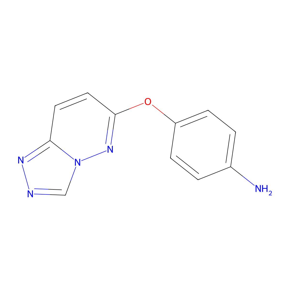 4-([1,2,4]Triazolo[4,3-b]pyridazin-6-yloxy)aniline molecular structure, CAS 1232770-00-1