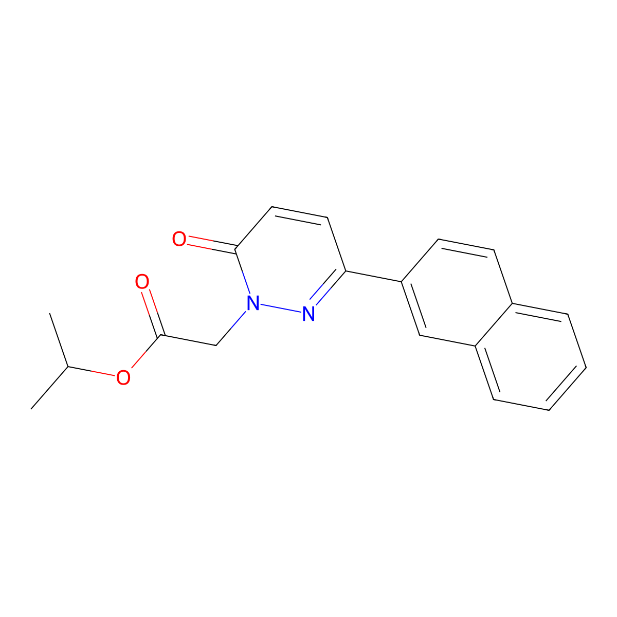 propan-2-yl [3-(naphthalen-2-yl)-6-oxopyridazin-1(6H)-yl]acetate molecular structure, CAS 1232770-11-4