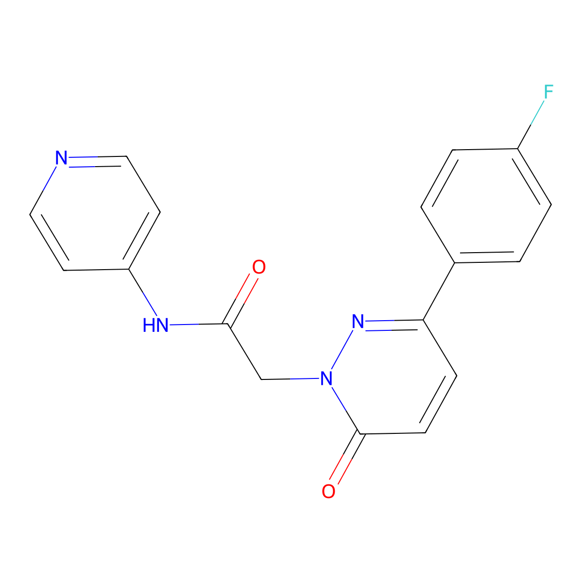 2-(3-(4-fluorophenyl)-6-oxopyridazin-1(6H)-yl)-N-(pyridin-4-yl)acetamide molecular structure, CAS 1232779-49-5