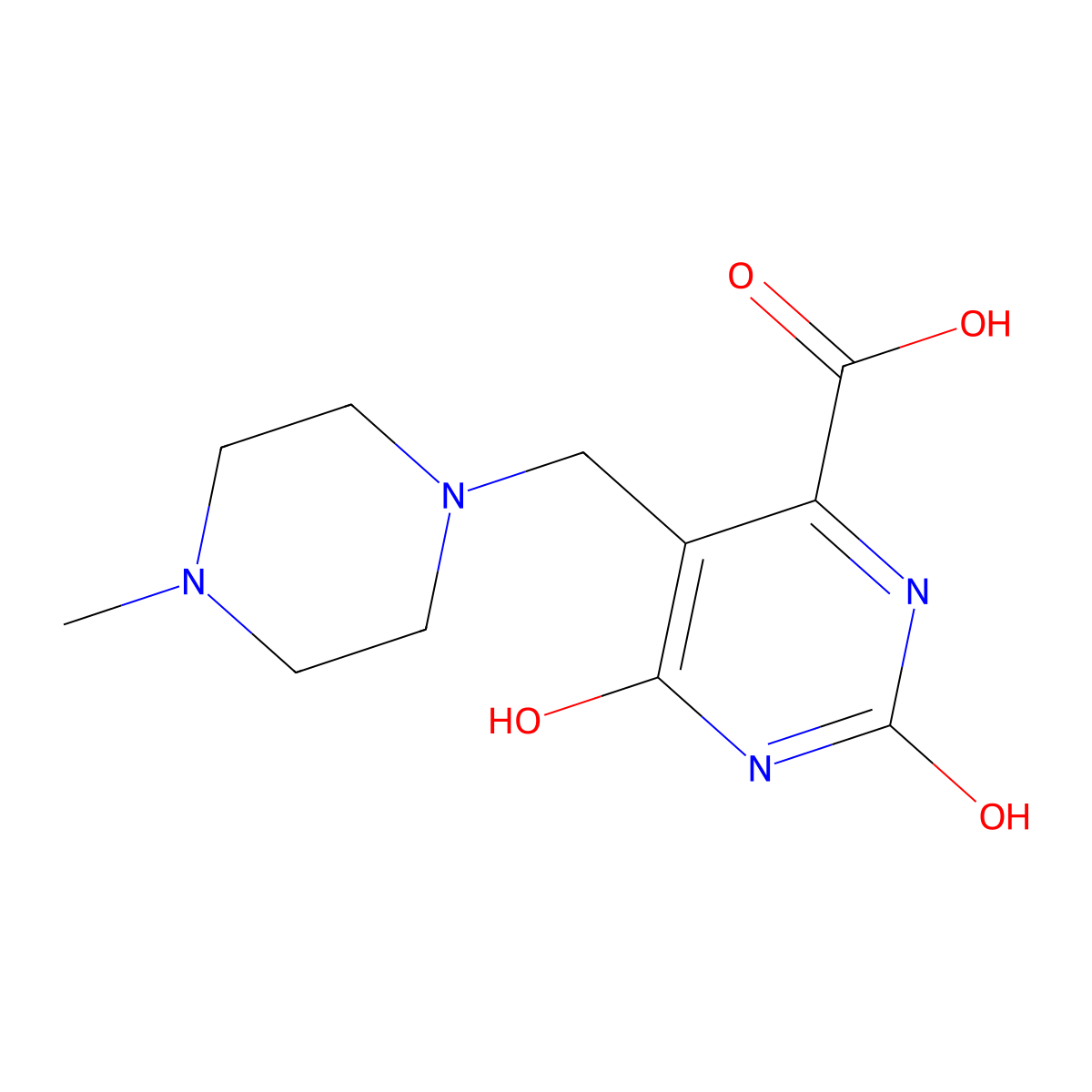 5-((4-Methylpiperazin-1-yl)methyl)-2,6-dioxo-1,2,3,6-tetrahydropyrimidine-4-carboxylic acid molecular structure, CAS 1232779-89-3