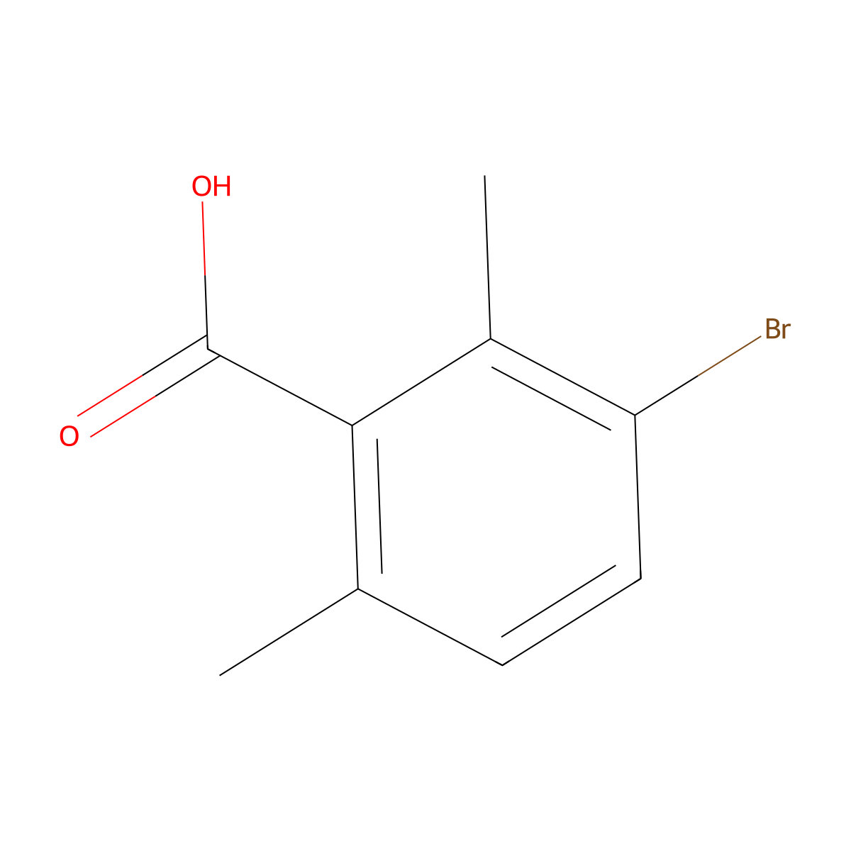 3-Bromo-2,6-dimethylbenzoic acid molecular structure, CAS 123278-07-9