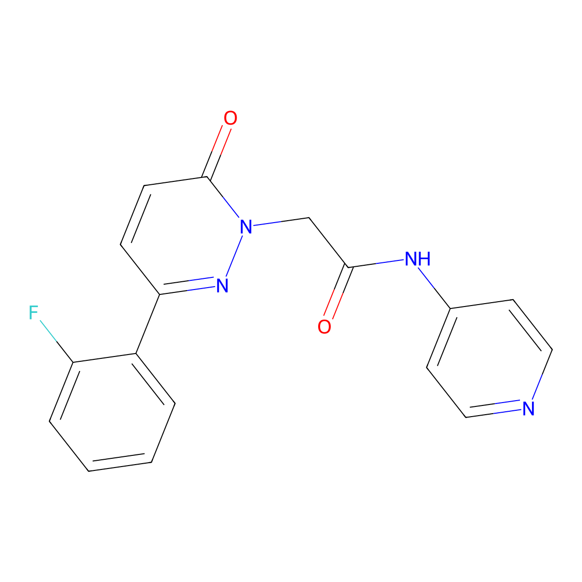 2-[3-(2-fluorophenyl)-6-oxopyridazin-1(6H)-yl]-N-(pyridin-4-yl)acetamide molecular structure, CAS 1232781-37-1