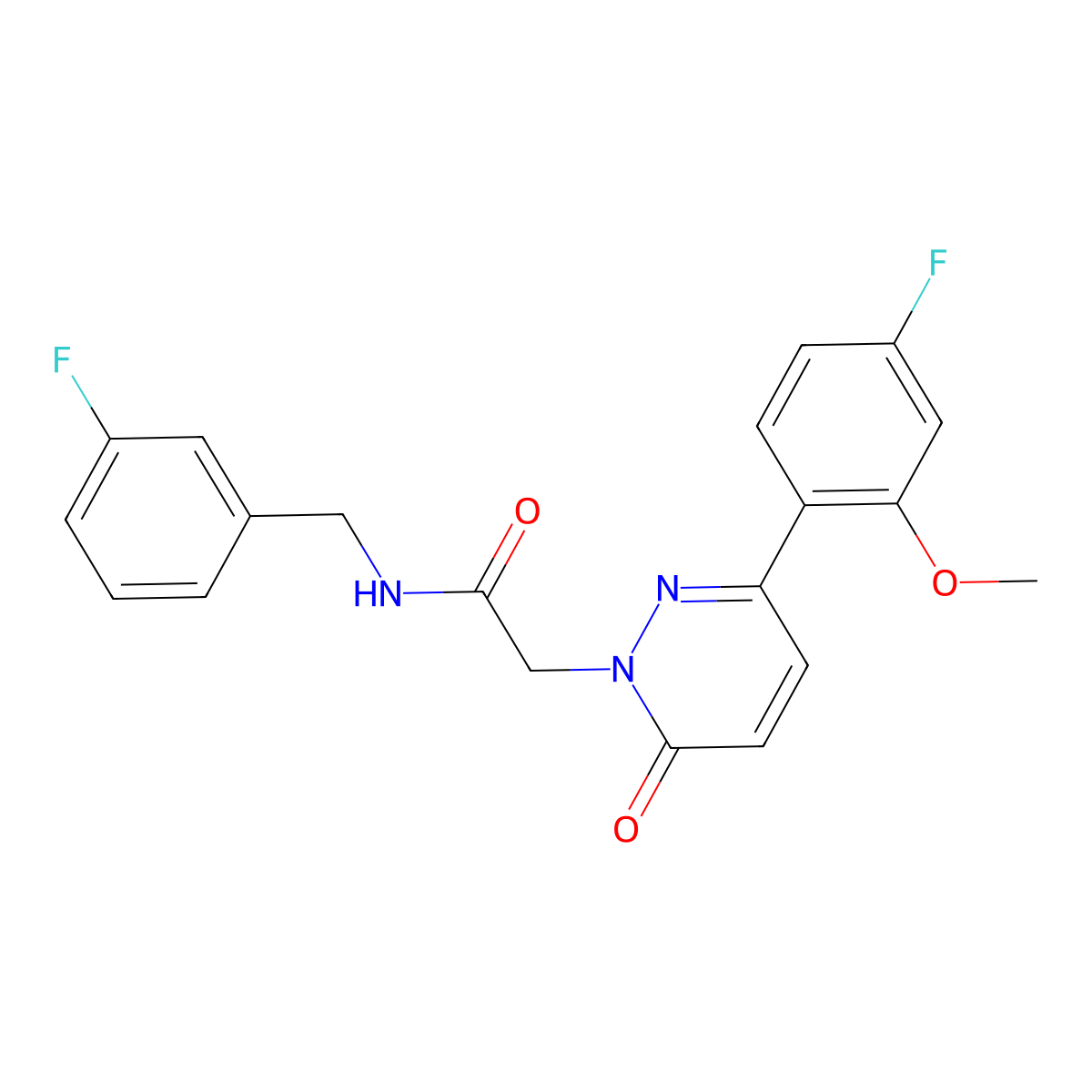 N-(3-fluorobenzyl)-2-[3-(4-fluoro-2-methoxyphenyl)-6-oxopyridazin-1(6H)-yl]acetamide molecular structure, CAS 1232782-12-5