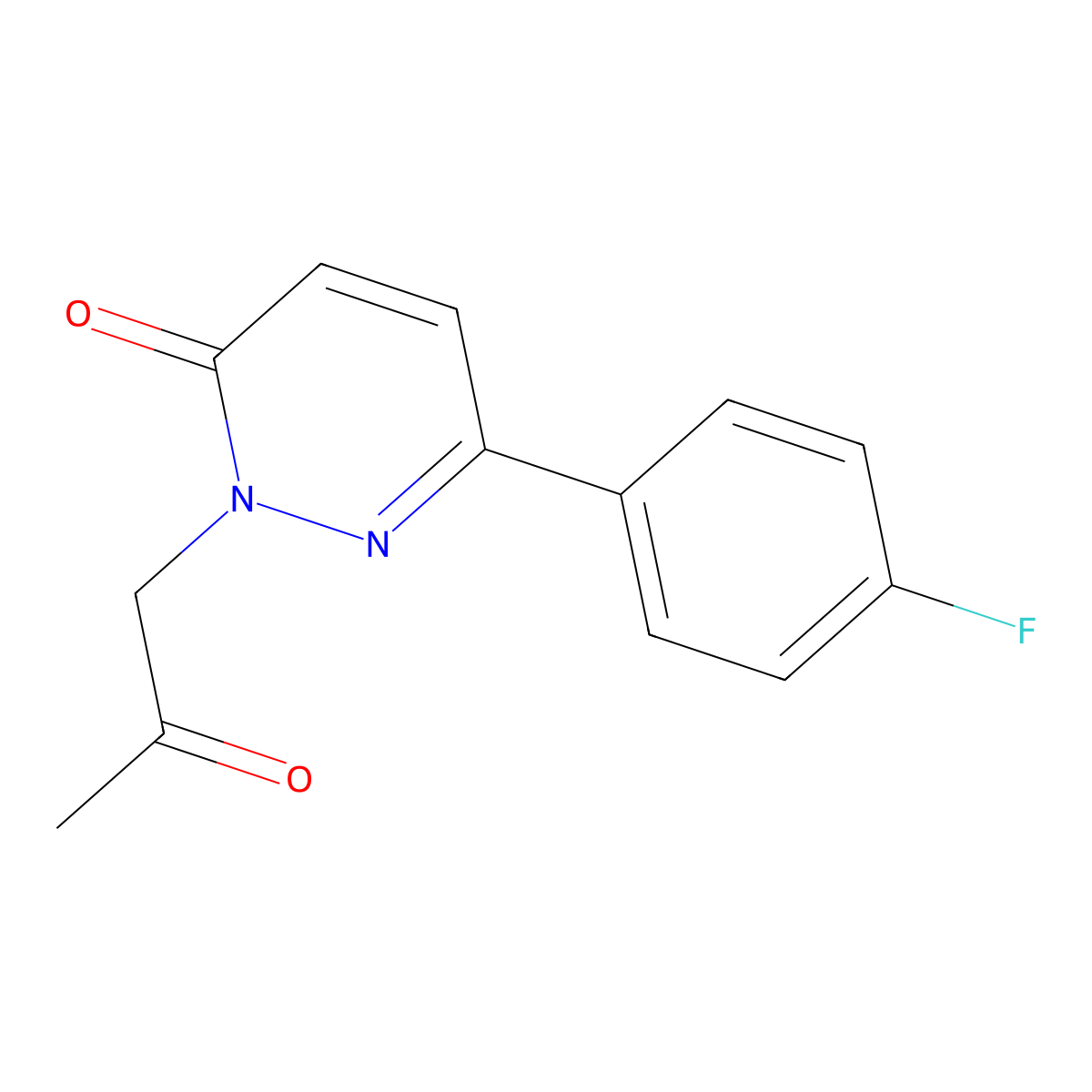 6-(4-fluorophenyl)-2-(2-oxopropyl)pyridazin-3(2H)-one molecular structure, CAS 1232785-31-7