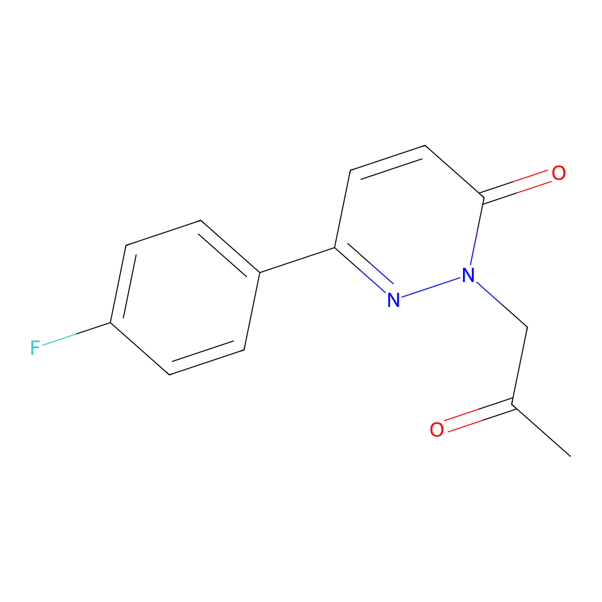 6-(4-fluorophenyl)-2-(2-oxopropyl)pyridazin-3(2H)-one molecular structure, CAS 1232785-31-7