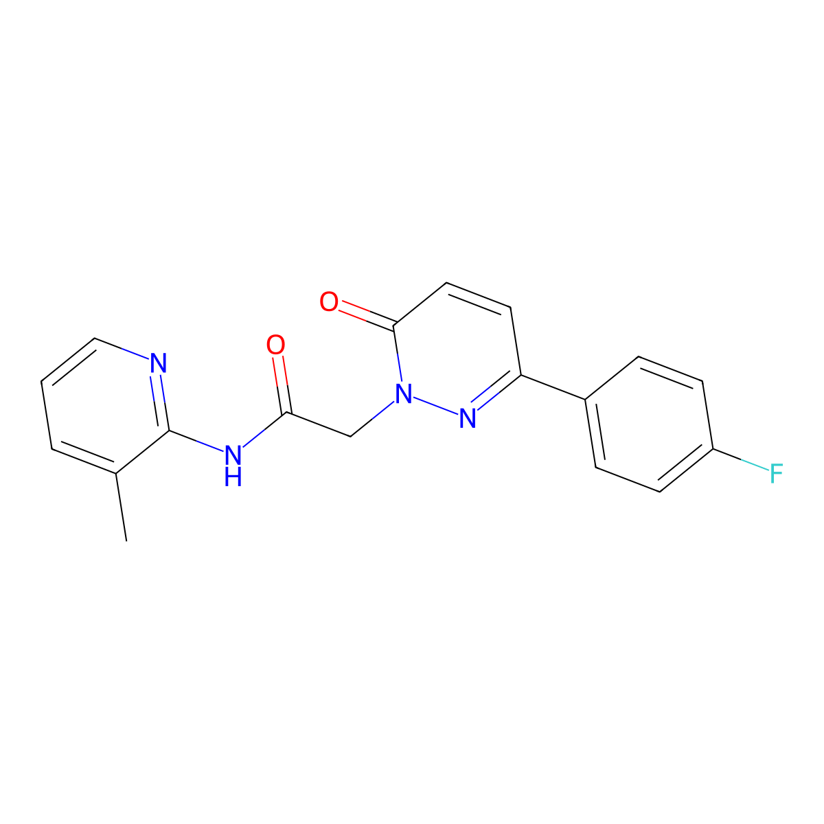 2-(3-(4-fluorophenyl)-6-oxopyridazin-1(6H)-yl)-N-(3-methylpyridin-2-yl)acetamide molecular structure, CAS 1232785-67-9