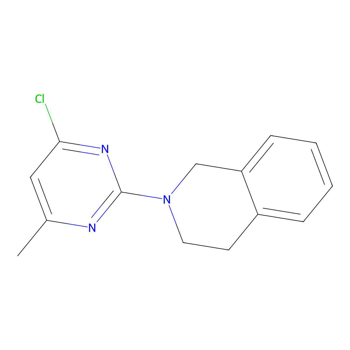 2-(4-Chloro-6-methylpyrimidin-2-yl)-1,2,3,4-tetrahydroisoquinoline molecular structure, CAS 1232792-05-0