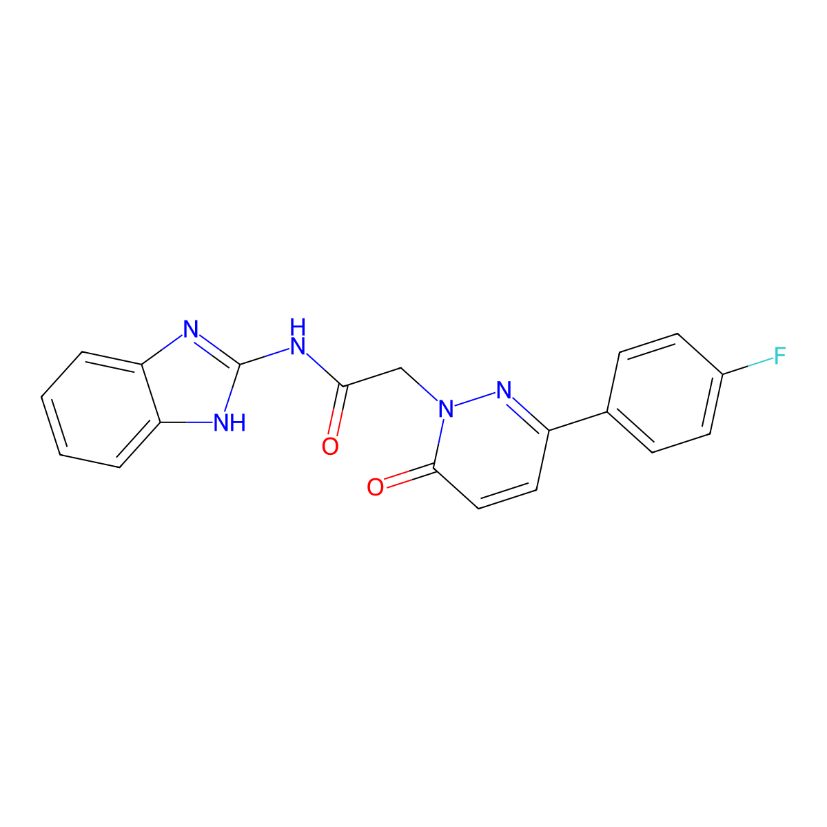 N-(1H-benzimidazol-2-yl)-2-[3-(4-fluorophenyl)-6-oxopyridazin-1(6H)-yl]acetamide molecular structure, CAS 1232795-48-0