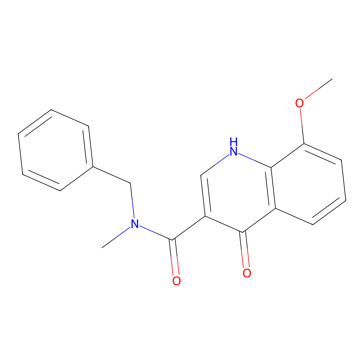 N-benzyl-4-hydroxy-8-methoxy-N-methylquinoline-3-carboxamide molecular structure, CAS 1232796-34-7