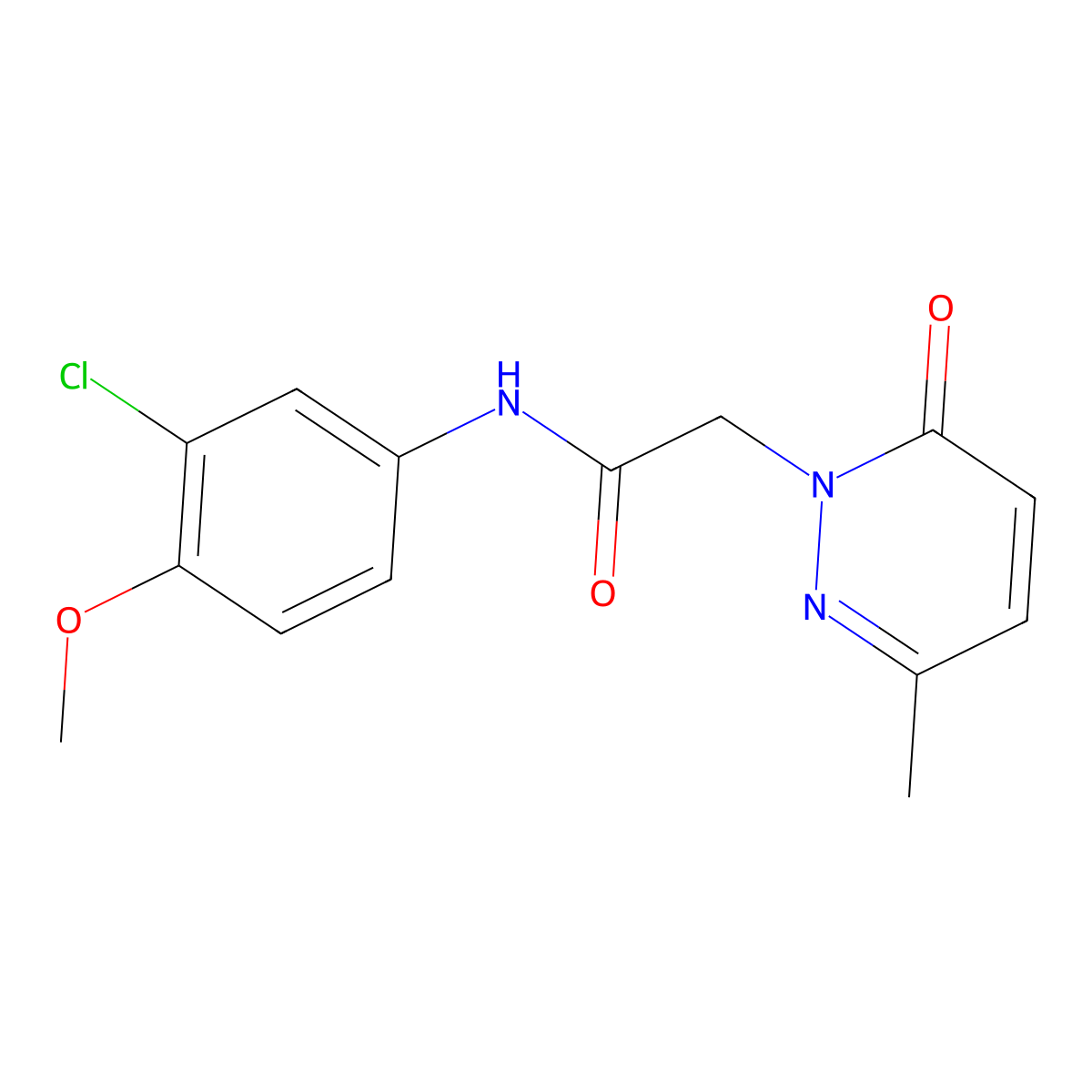 N-(3-chloro-4-methoxyphenyl)-2-(3-methyl-6-oxopyridazin-1(6H)-yl)acetamide molecular structure, CAS 1232798-35-4