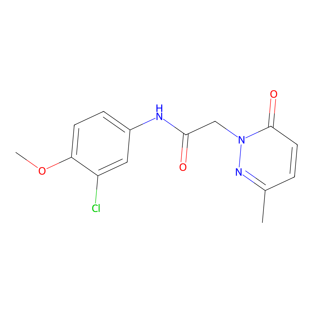 N-(3-chloro-4-methoxyphenyl)-2-(3-methyl-6-oxopyridazin-1(6H)-yl)acetamide molecular structure, CAS 1232798-35-4