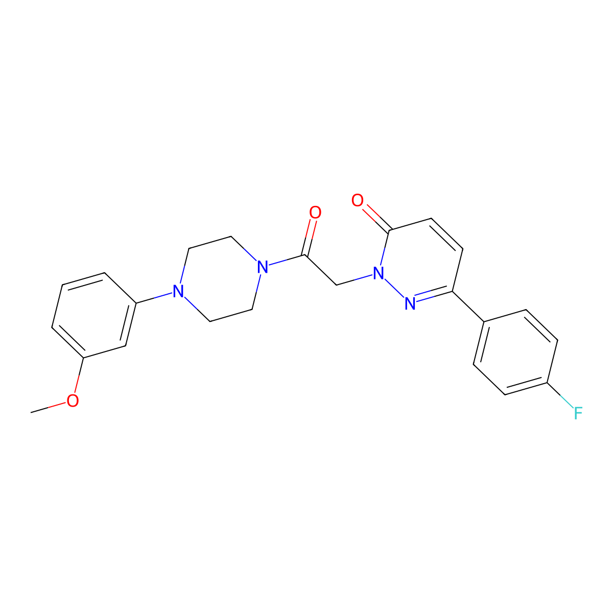 6-(4-fluorophenyl)-2-(2-(4-(3-methoxyphenyl)piperazin-1-yl)-2-oxoethyl)pyridazin-3(2H)-one molecular structure, CAS 1232801-52-3