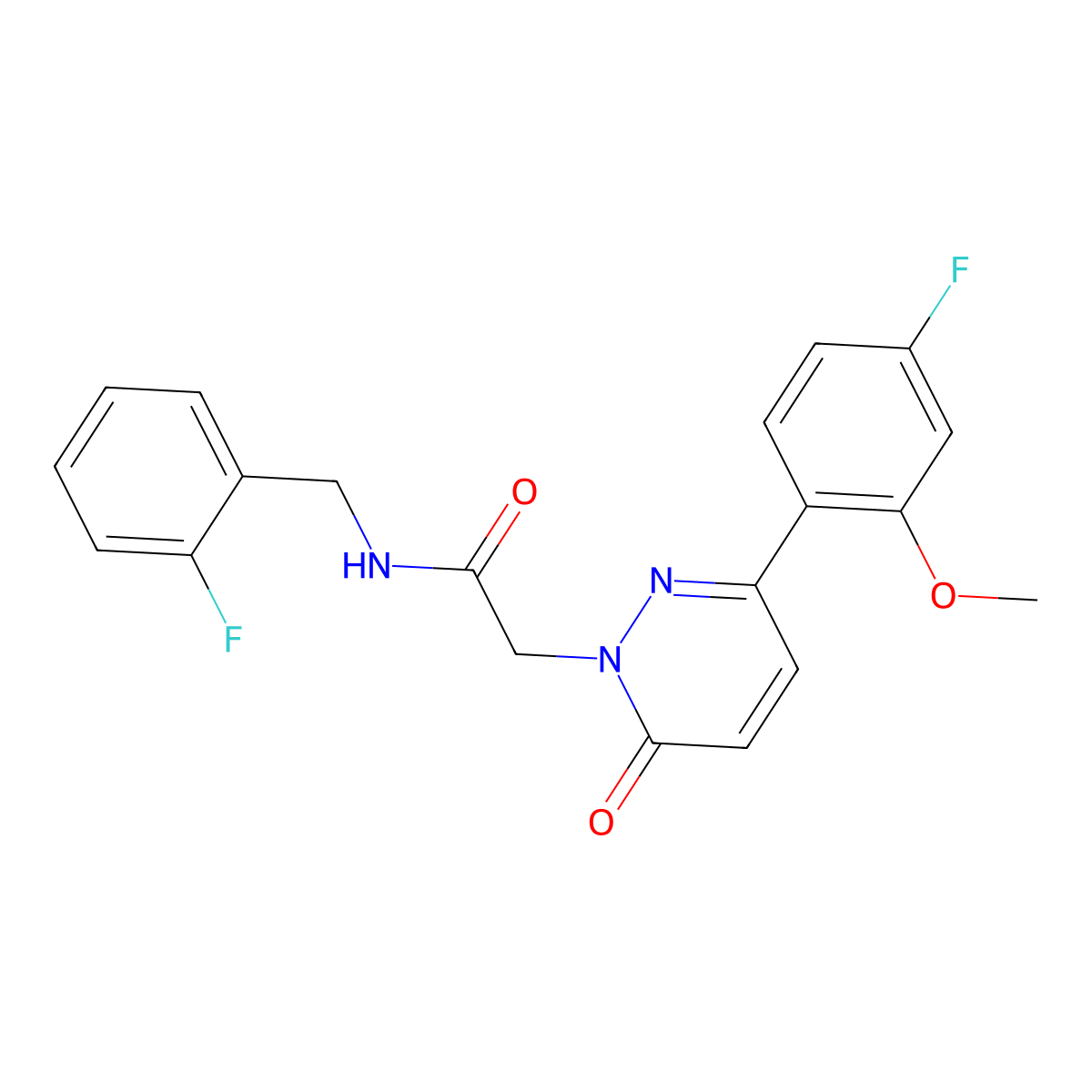 N-(2-fluorobenzyl)-2-[3-(4-fluoro-2-methoxyphenyl)-6-oxopyridazin-1(6H)-yl]acetamide molecular structure, CAS 1232802-29-7