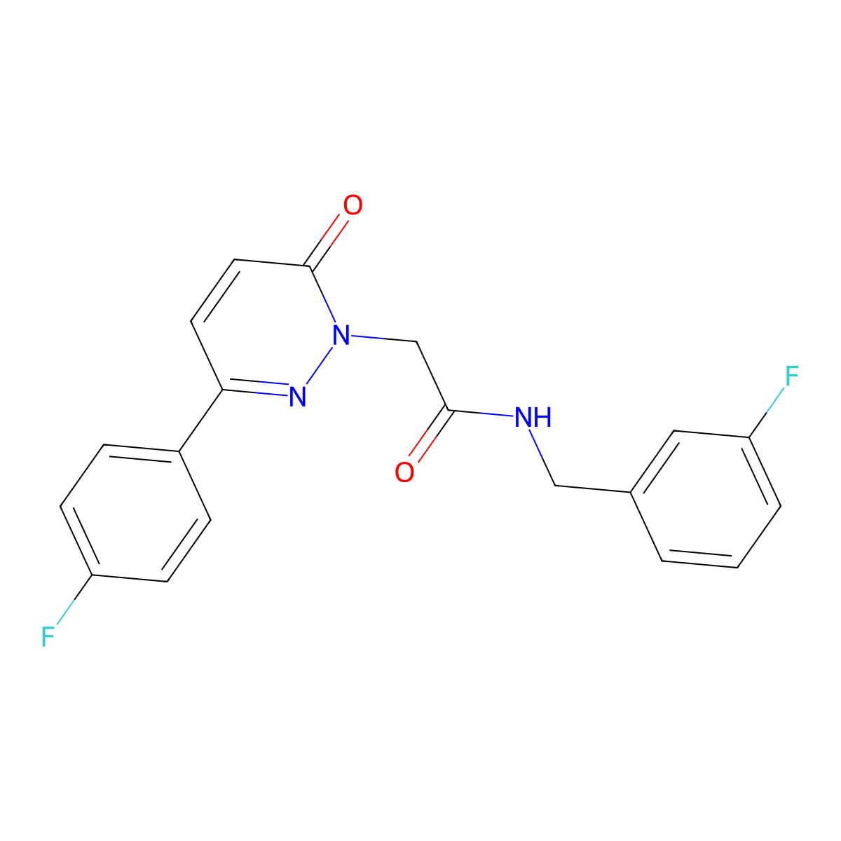 N-(3-fluorobenzyl)-2-(3-(4-fluorophenyl)-6-oxopyridazin-1(6H)-yl)acetamide molecular structure, CAS 1232803-48-3