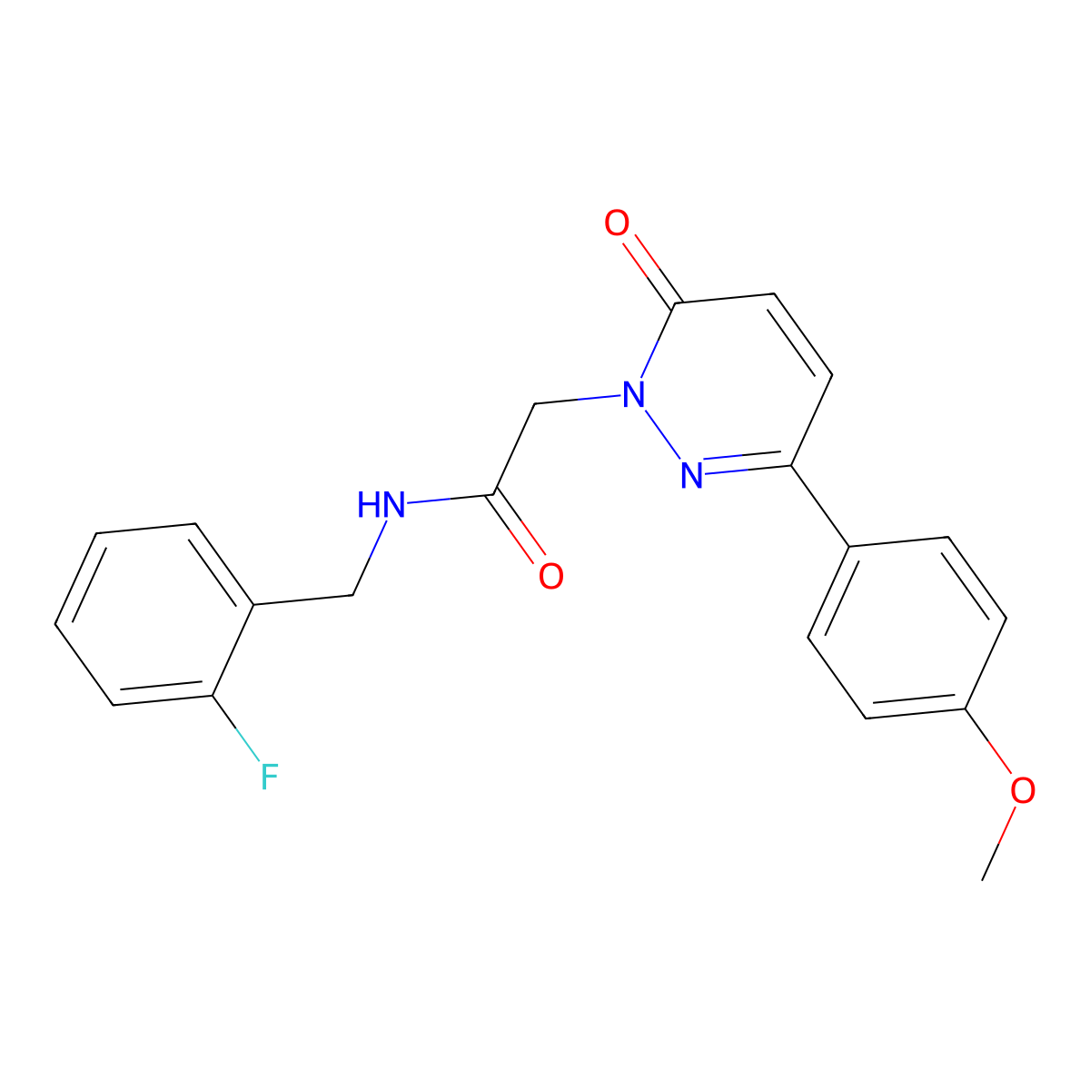 N-(2-fluorobenzyl)-2-(3-(4-methoxyphenyl)-6-oxopyridazin-1(6H)-yl)acetamide molecular structure, CAS 1232805-31-0