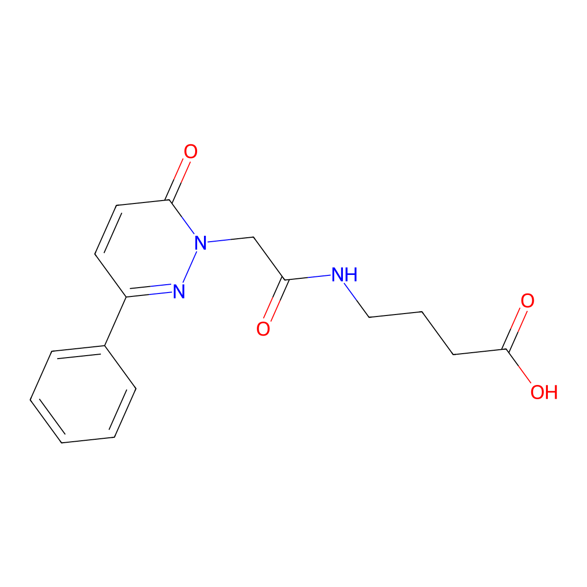 4-{[(6-oxo-3-phenylpyridazin-1(6H)-yl)acetyl]amino}butanoic acid molecular structure, CAS 1232810-84-2