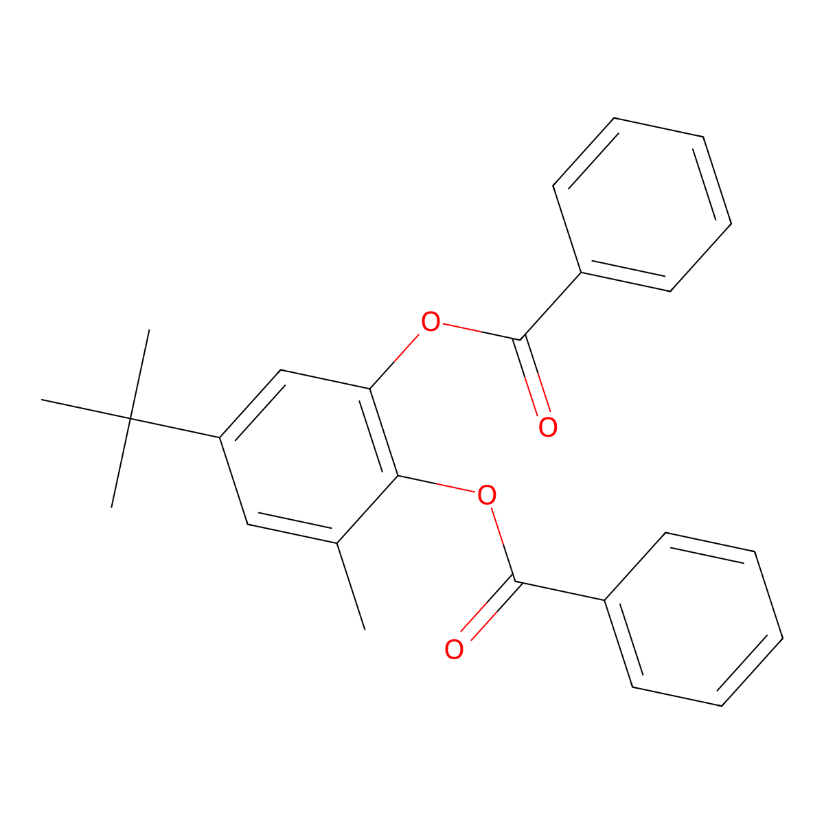 5-(tert-Butyl)-3-methyl-1,2-phenylene dibenzoate molecular structure, CAS 1232839-86-9