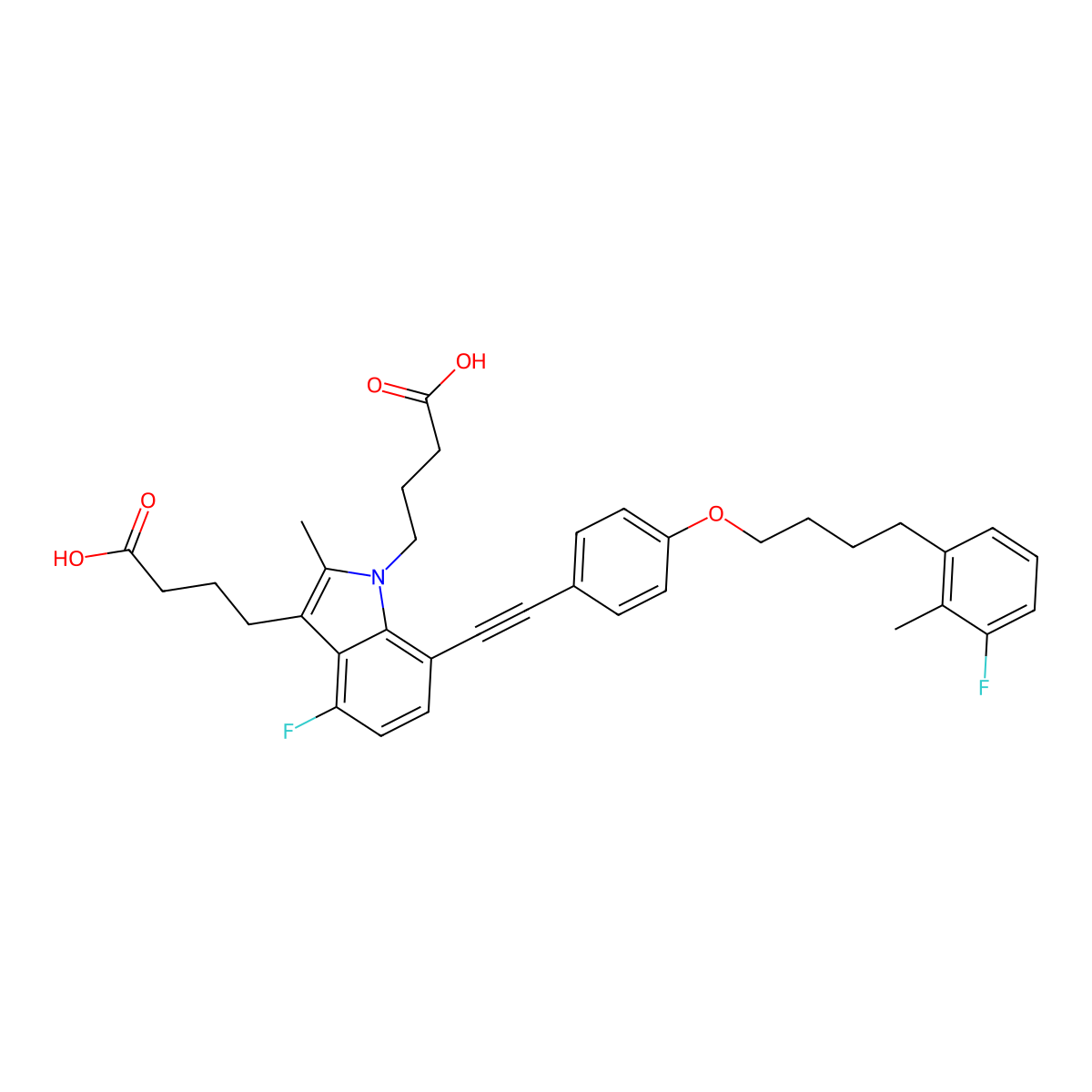 Gemilukast molecular structure, CAS 1232861-58-3