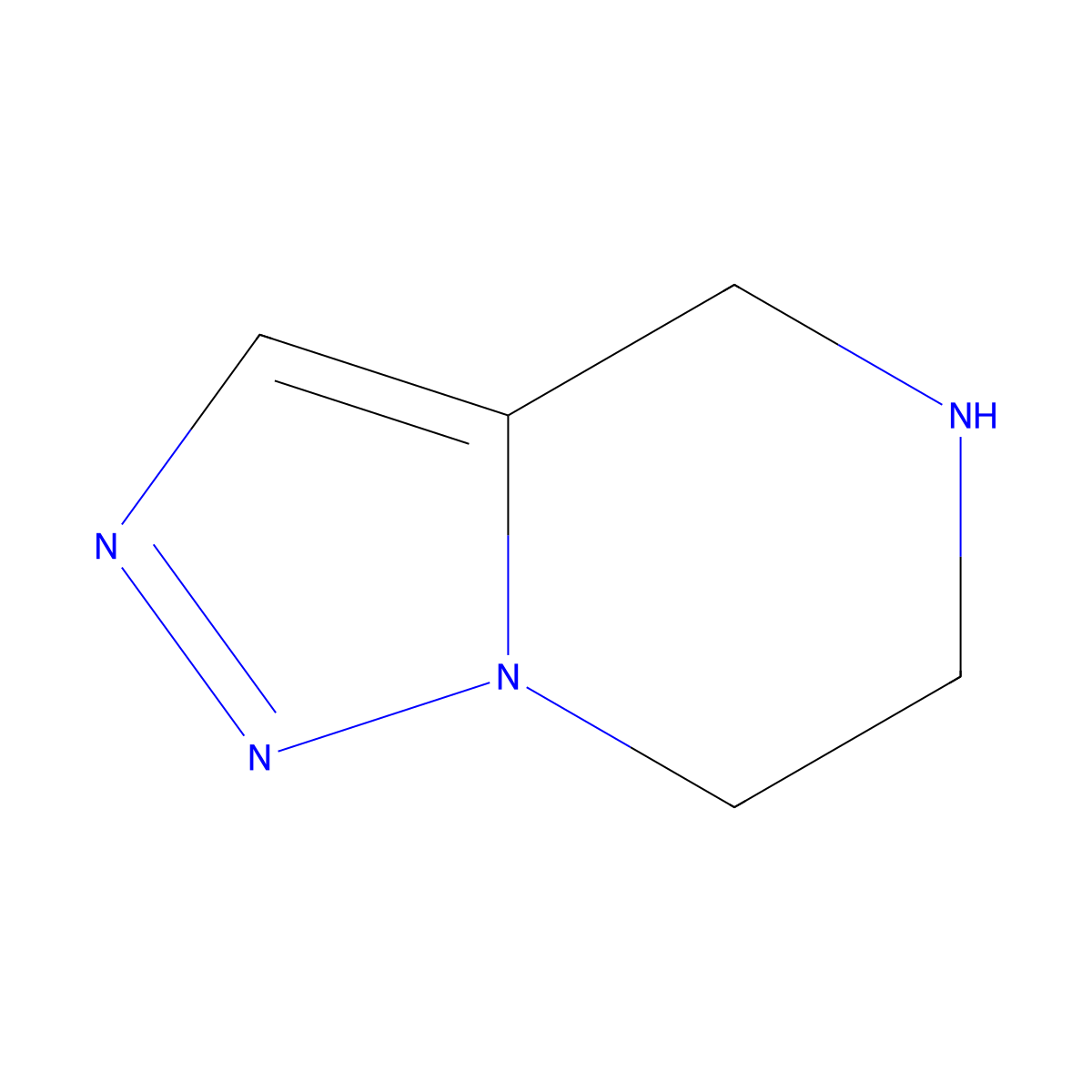4,5,6,7-Tetrahydrotriazolo[1,5-a]pyrazine molecular structure, CAS 123291-54-3
