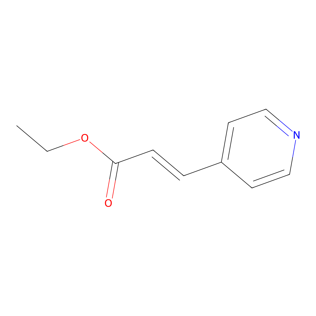(E)-ethyl 3-(pyridin-4-yl)acrylate molecular structure, CAS 123293-78-7