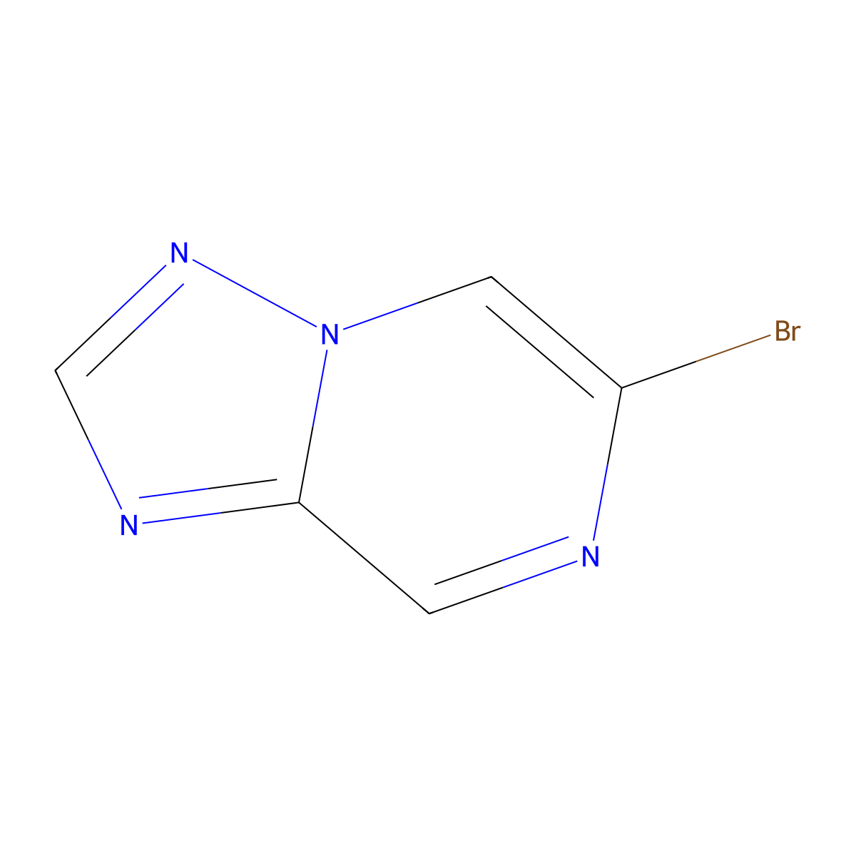6-Bromo-[1,2,4]triazolo[1,5-a]pyrazine molecular structure, CAS 1233026-51-1
