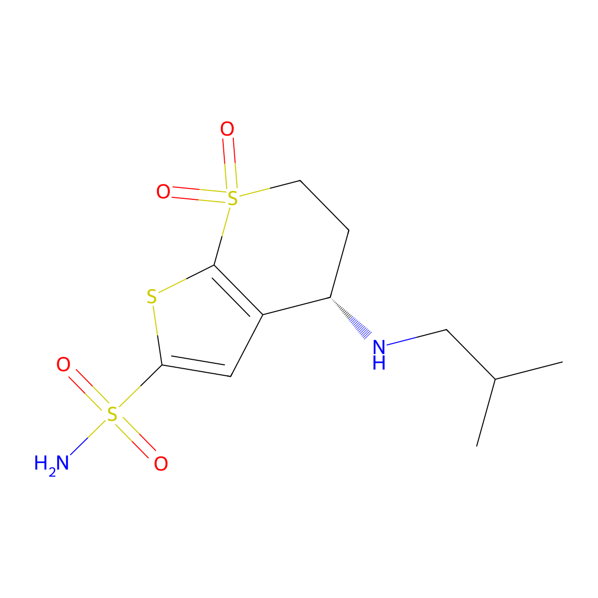 Sezolamide molecular structure, CAS 123308-22-5