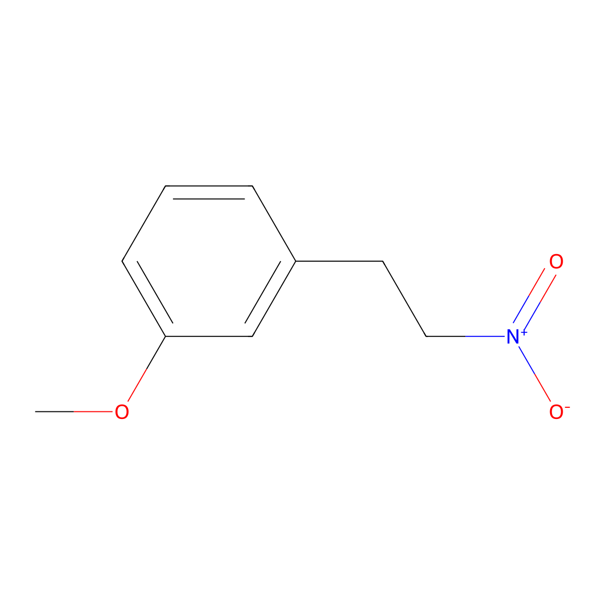 1-Methoxy-3-(2-nitroethyl)benzene molecular structure, CAS 123312-23-2
