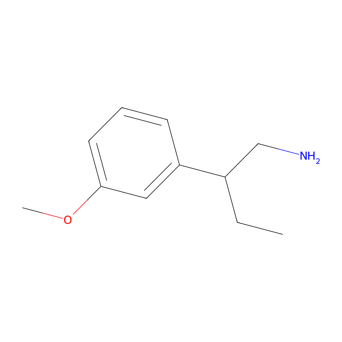 2-(3-Methoxyphenyl)butan-1-amine molecular structure, CAS 123312-25-4