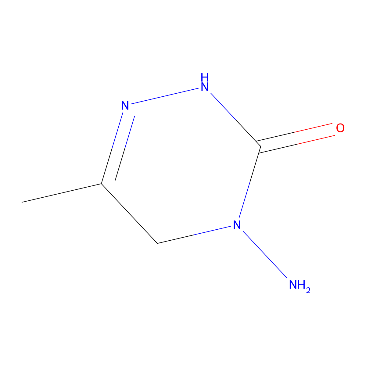 4-Amino-6-methyl-2,5-dihydro-1,2,4-triazin-3-one molecular structure, CAS 123313-07-5
