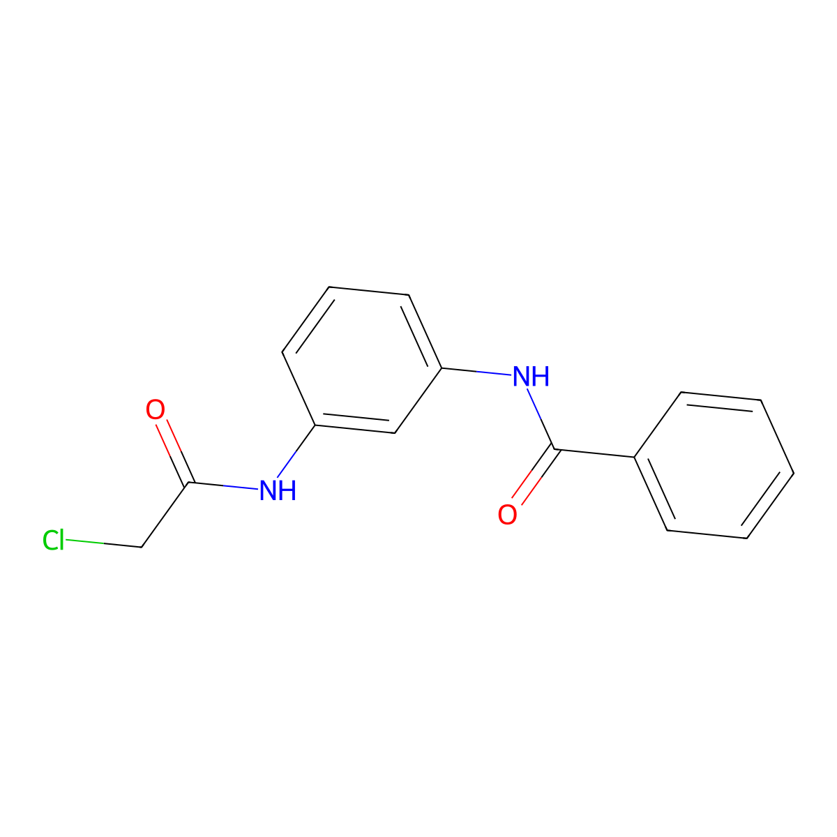 N-[3-(2-chloroacetamido)phenyl]benzamide molecular structure, CAS 1233188-83-4