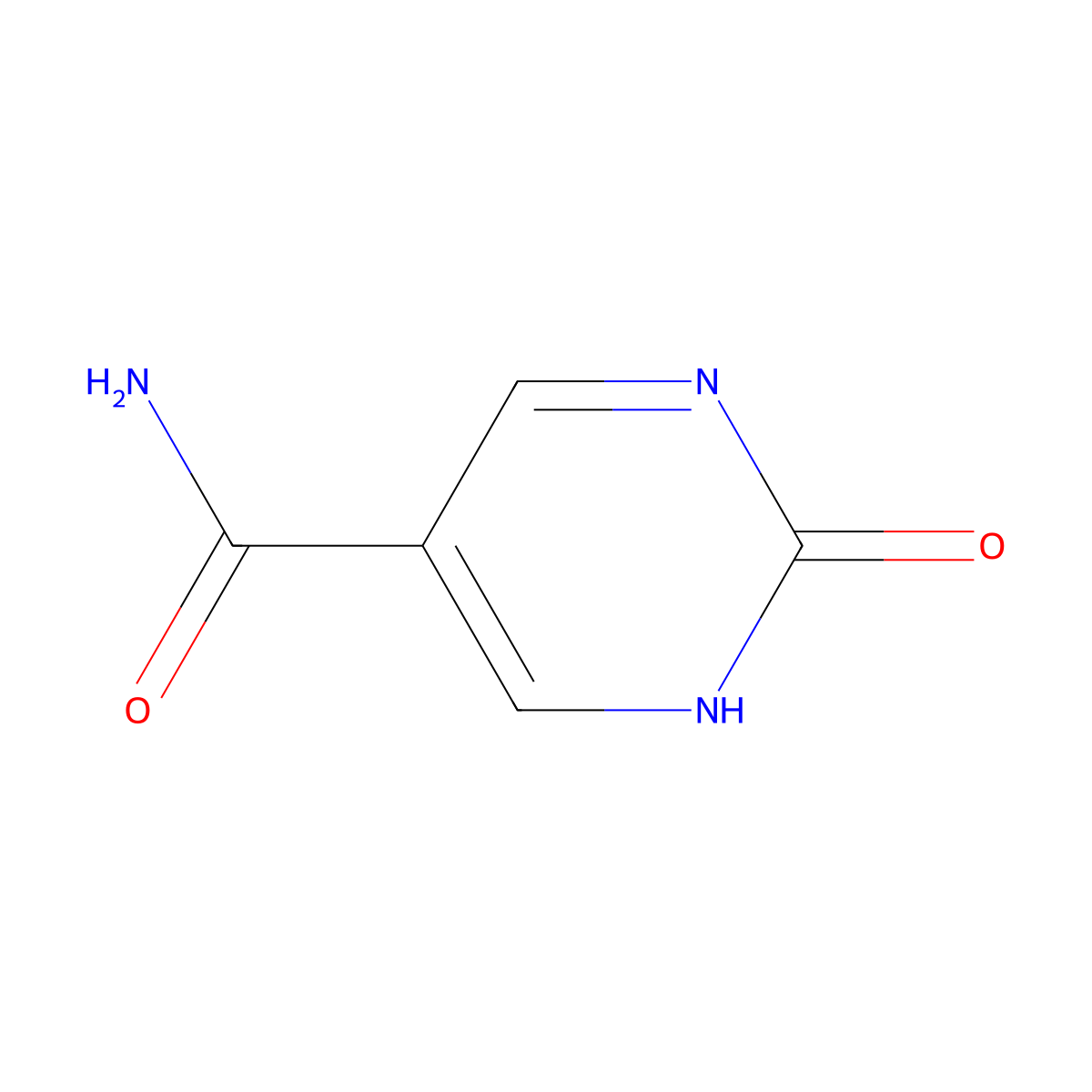 2-Hydroxypyrimidine-5-carboxamide molecular structure, CAS 1233198-67-8