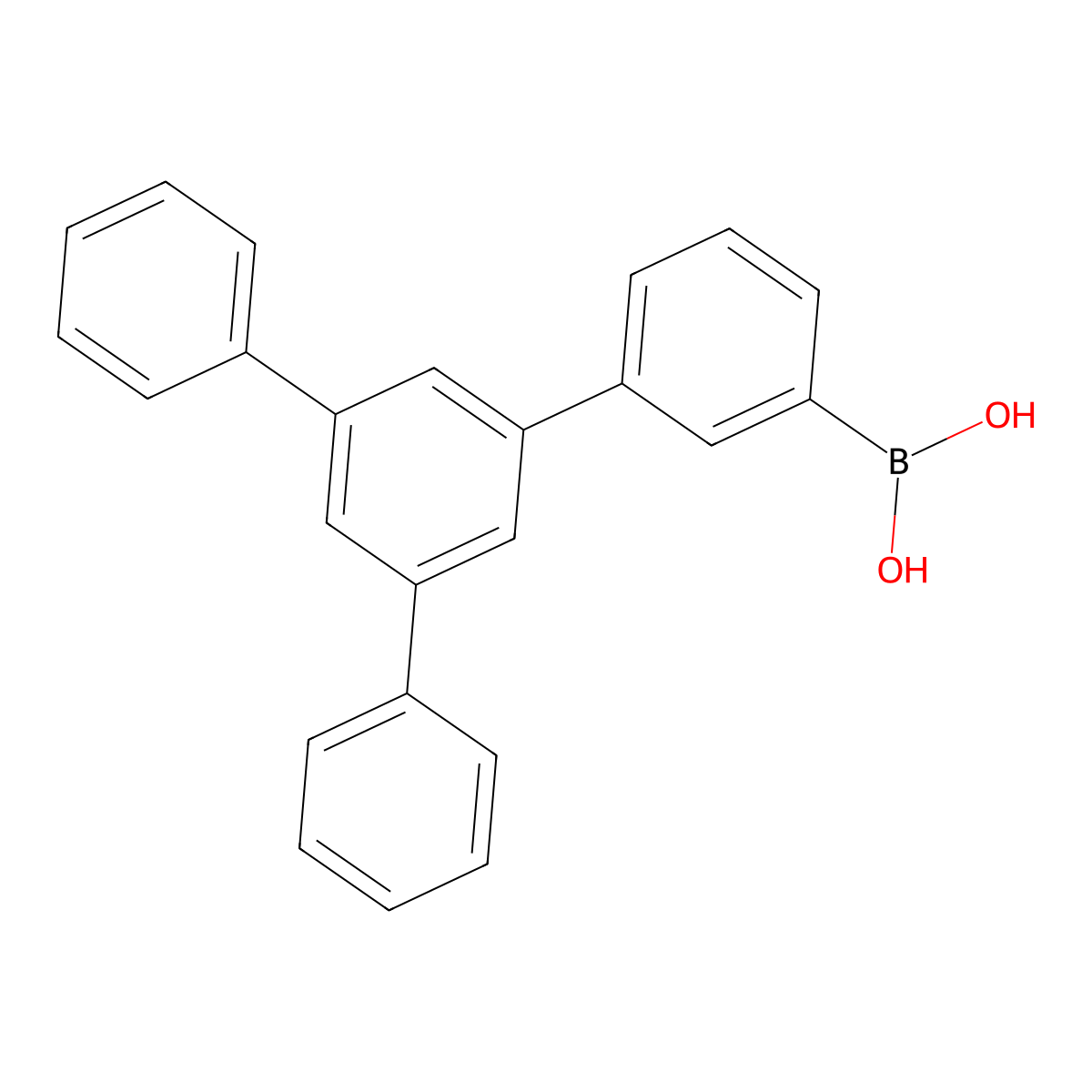 (5'-Phenyl-[1,1':3',1''-terphenyl]-3-yl)boronic acid molecular structure, CAS 1233200-59-3