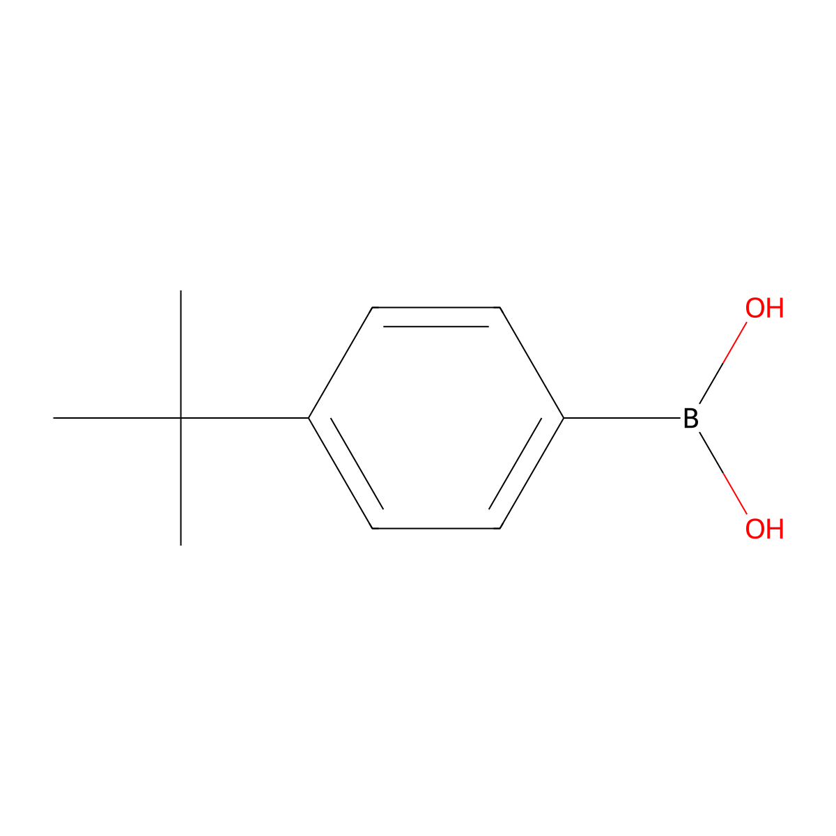 4-tert-Butylphenylboronic acid molecular structure, CAS 123324-71-0