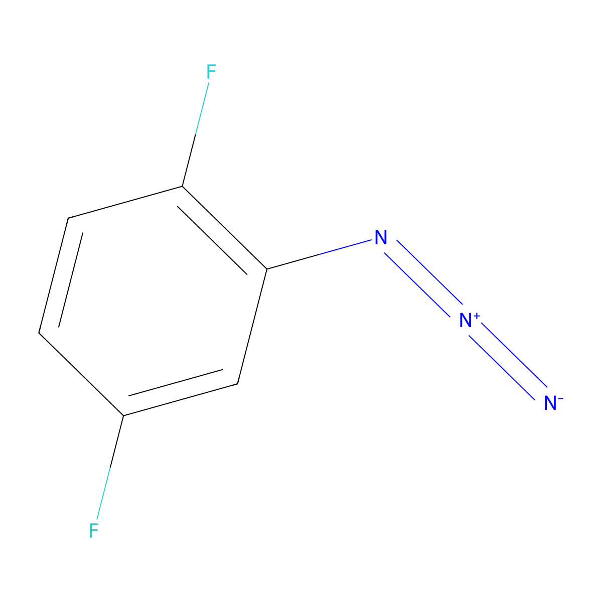 2-Azido-1,4-difluorobenzene molecular structure, CAS 123330-50-7