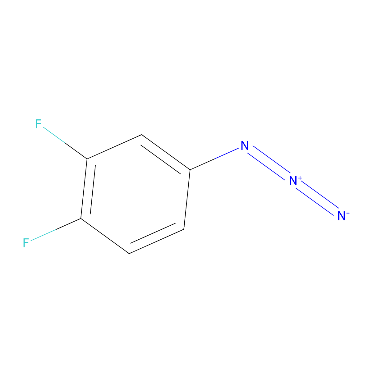 4-Azido-1,2-difluorobenzene molecular structure, CAS 123330-51-8