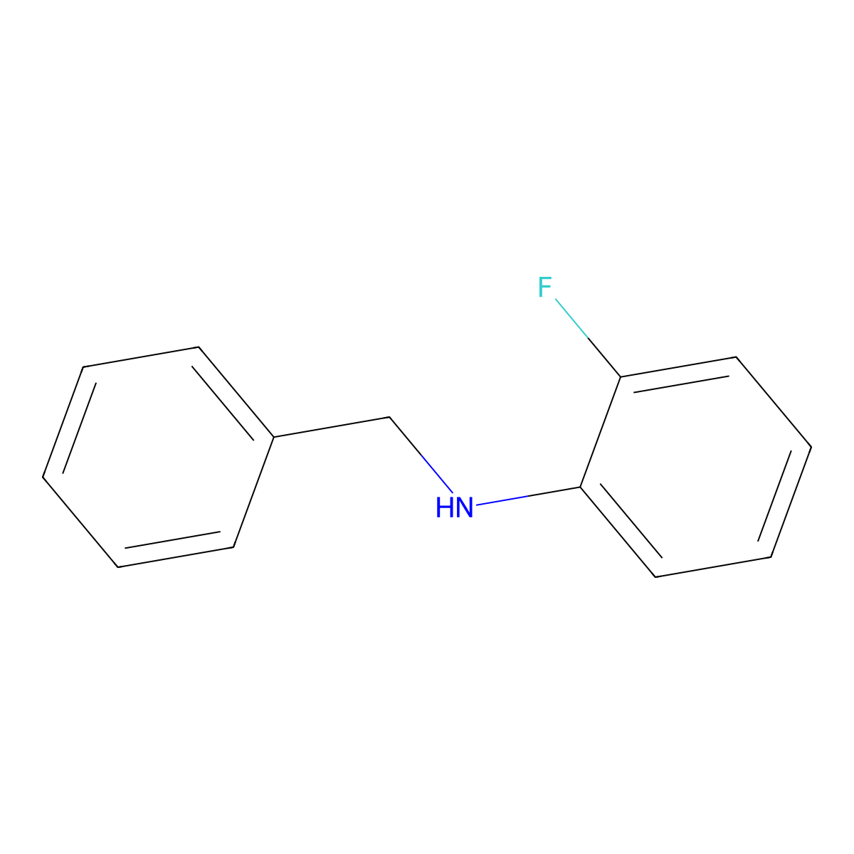 (2-Fluorophenyl)benzylamine molecular structure, CAS 123330-52-9