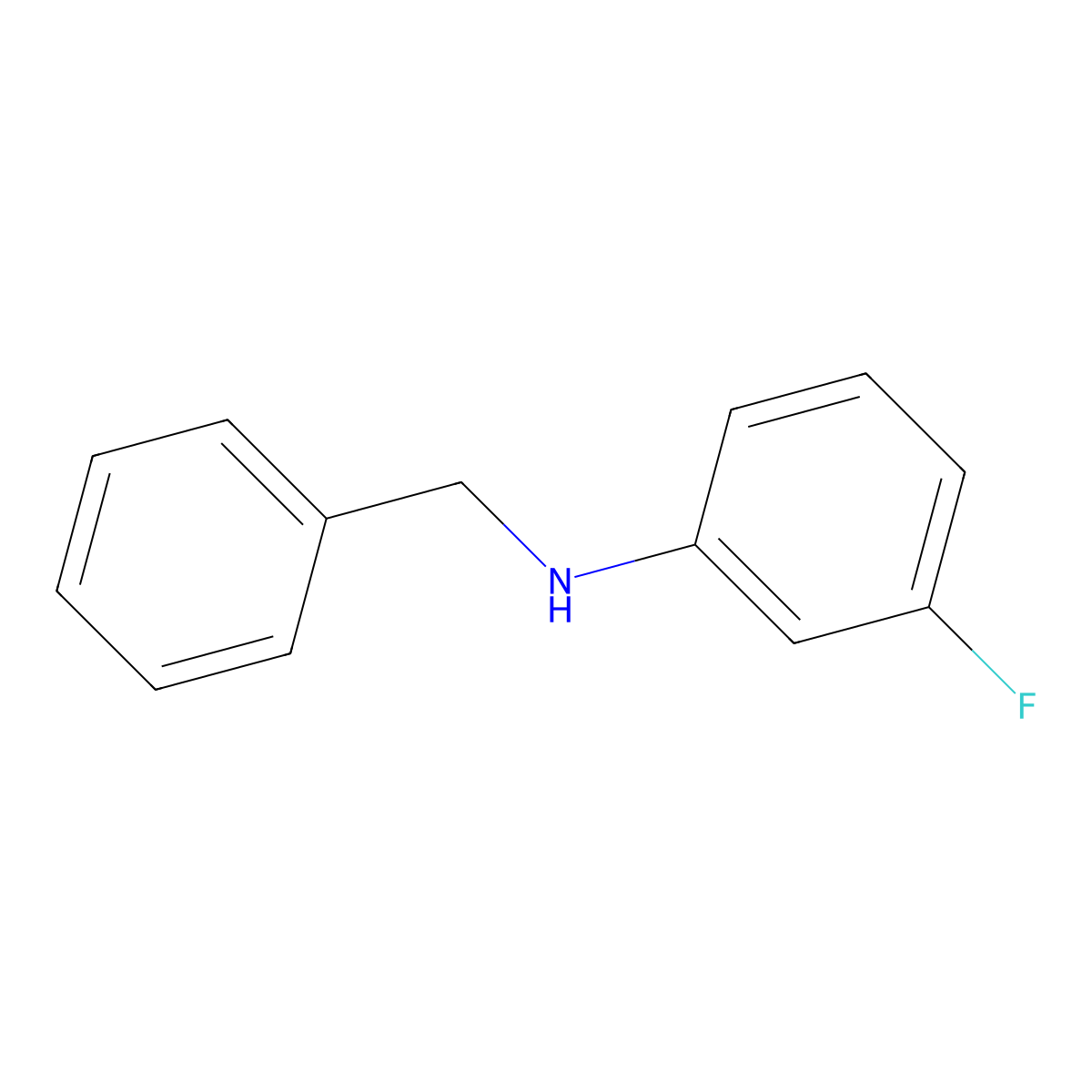 N-Benzyl-3-fluoroaniline molecular structure, CAS 123330-53-0