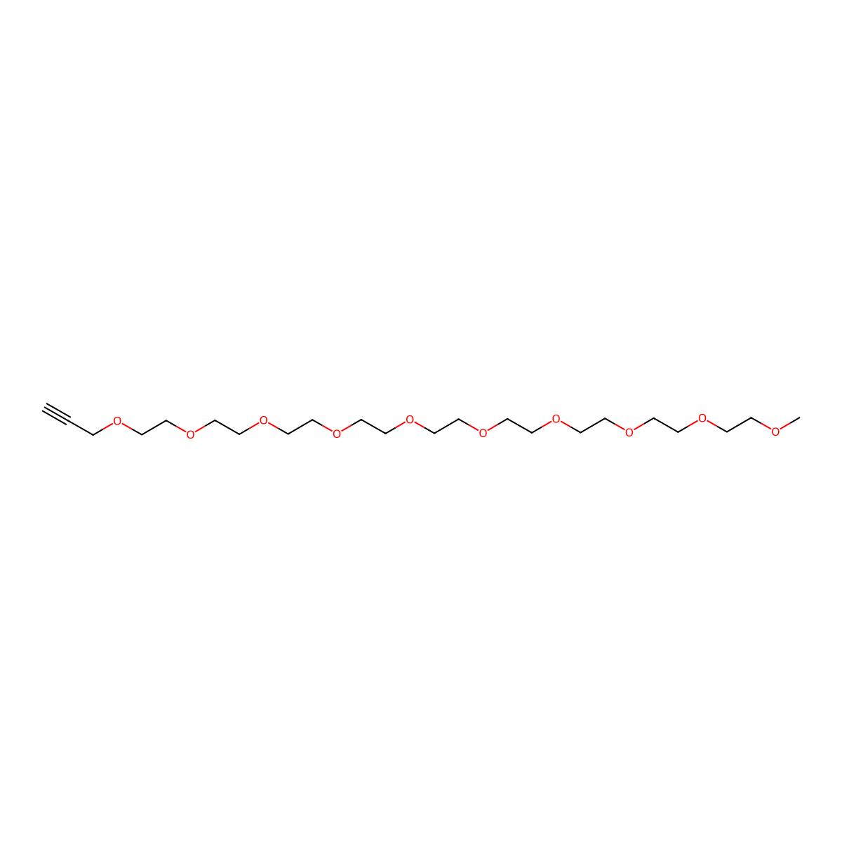 mPEG9-Propyne molecular structure, CAS 1233324-30-5