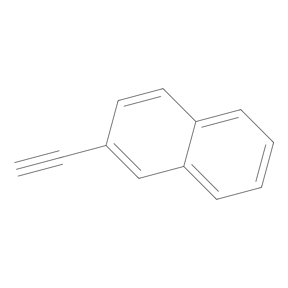 2-Ethynylnaphthalene molecular structure, CAS 123333-47-1