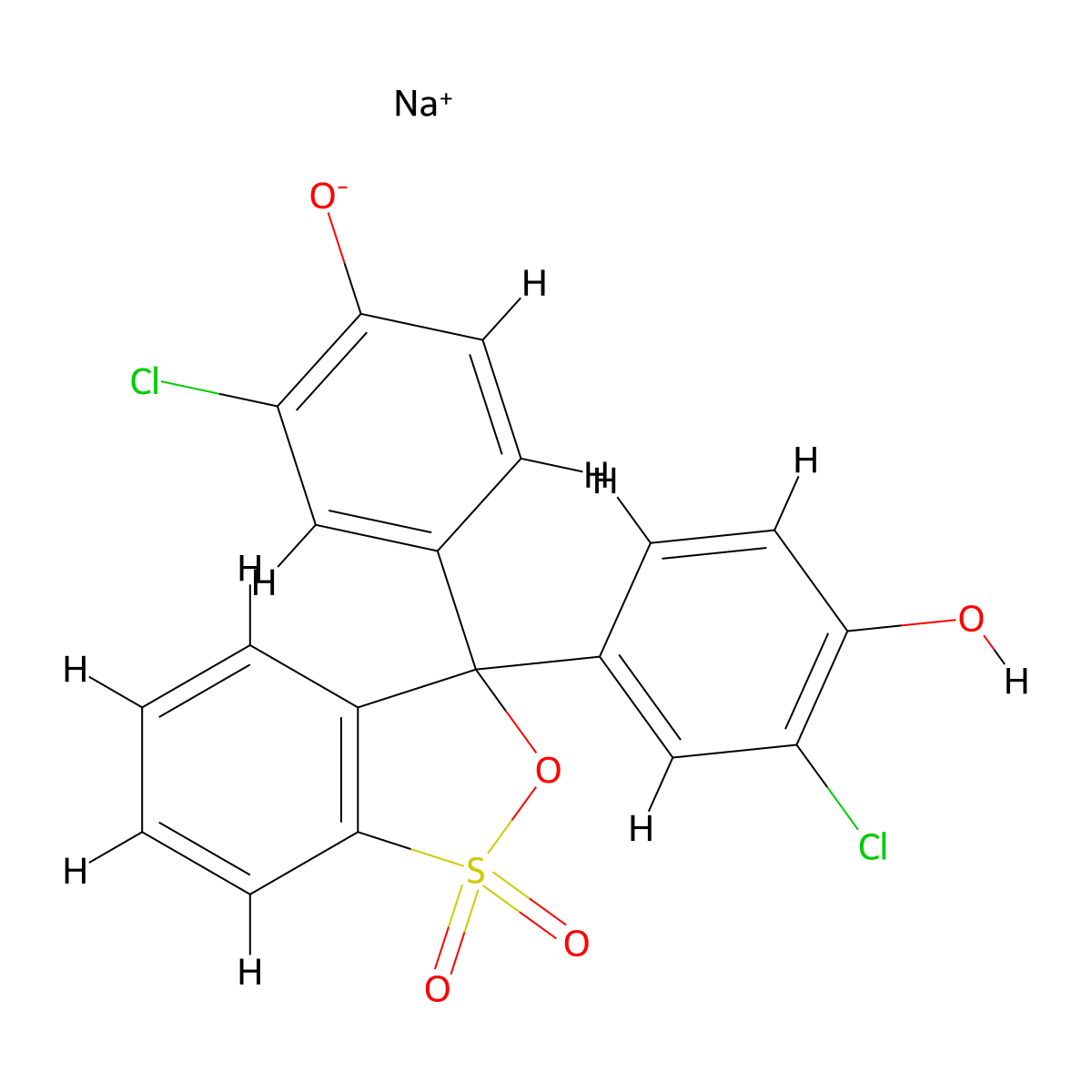 chlorophenol red sodium salt molecular structure, CAS 123333-64-2