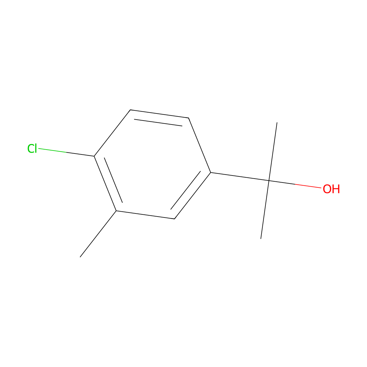 2-(4-Chloro-3-methylphenyl)-2-propanol molecular structure, CAS 1233333-62-4