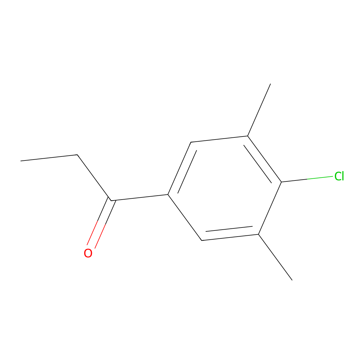 4'-Chloro-3',5'-dimethylpropiophenone molecular structure, CAS 1233333-71-5