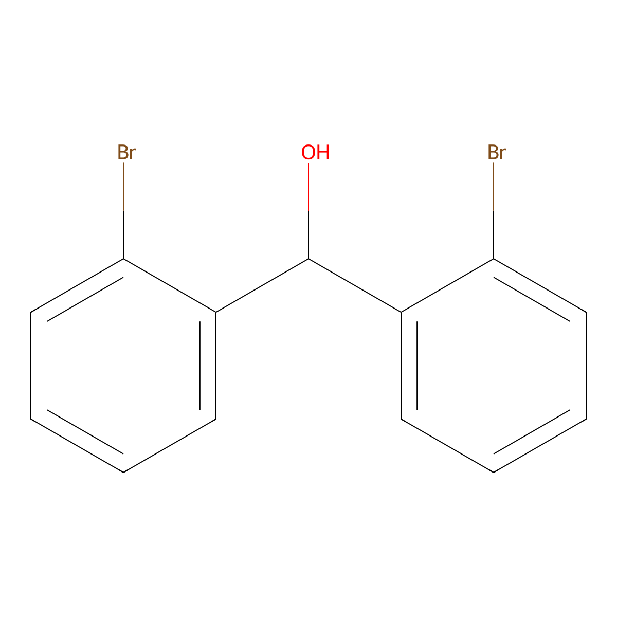Bis(2-bromophenyl)methanol molecular structure, CAS 123335-02-4