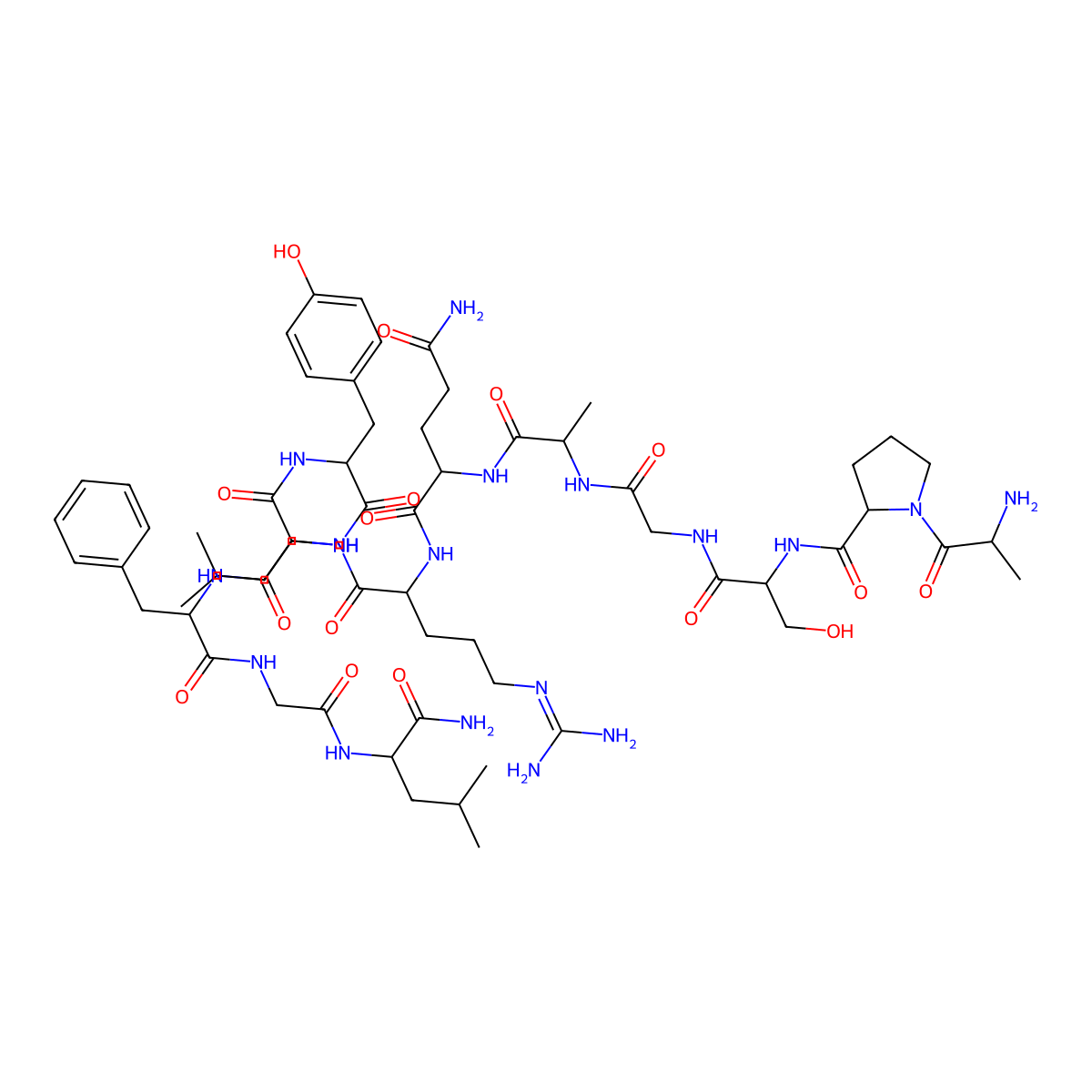 Allatostatin I molecular structure, CAS 123338-10-3