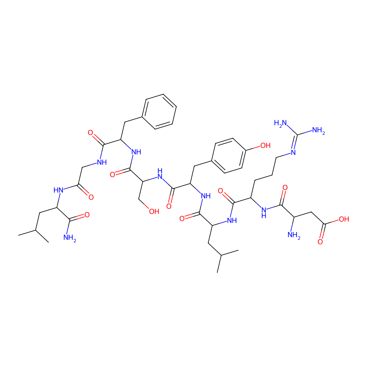 Allatostatin IV molecular structure, CAS 123338-13-6